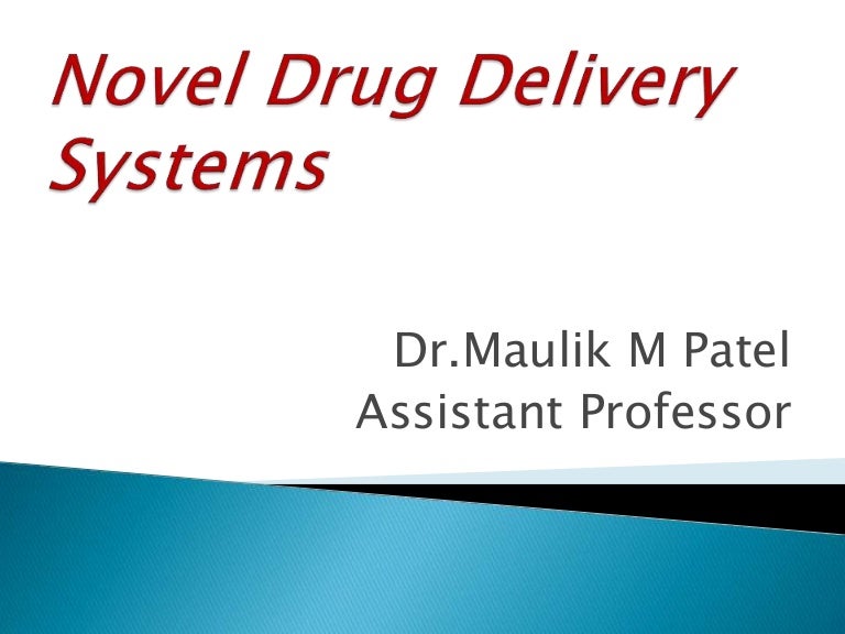 Novel Drug Delivery System Pdf